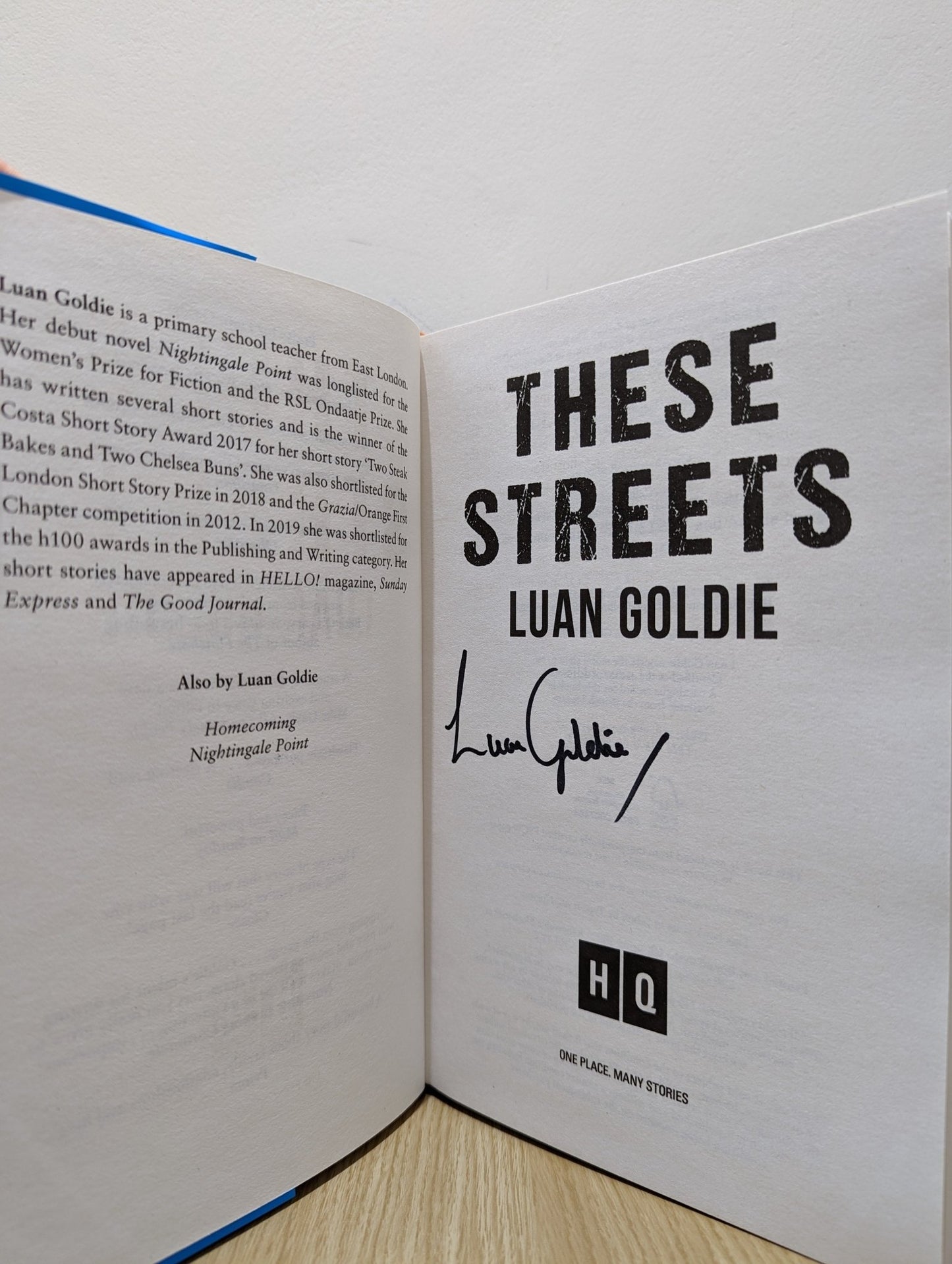These Streets by Luan Goldie (Signed First Edition) - Fialta Books