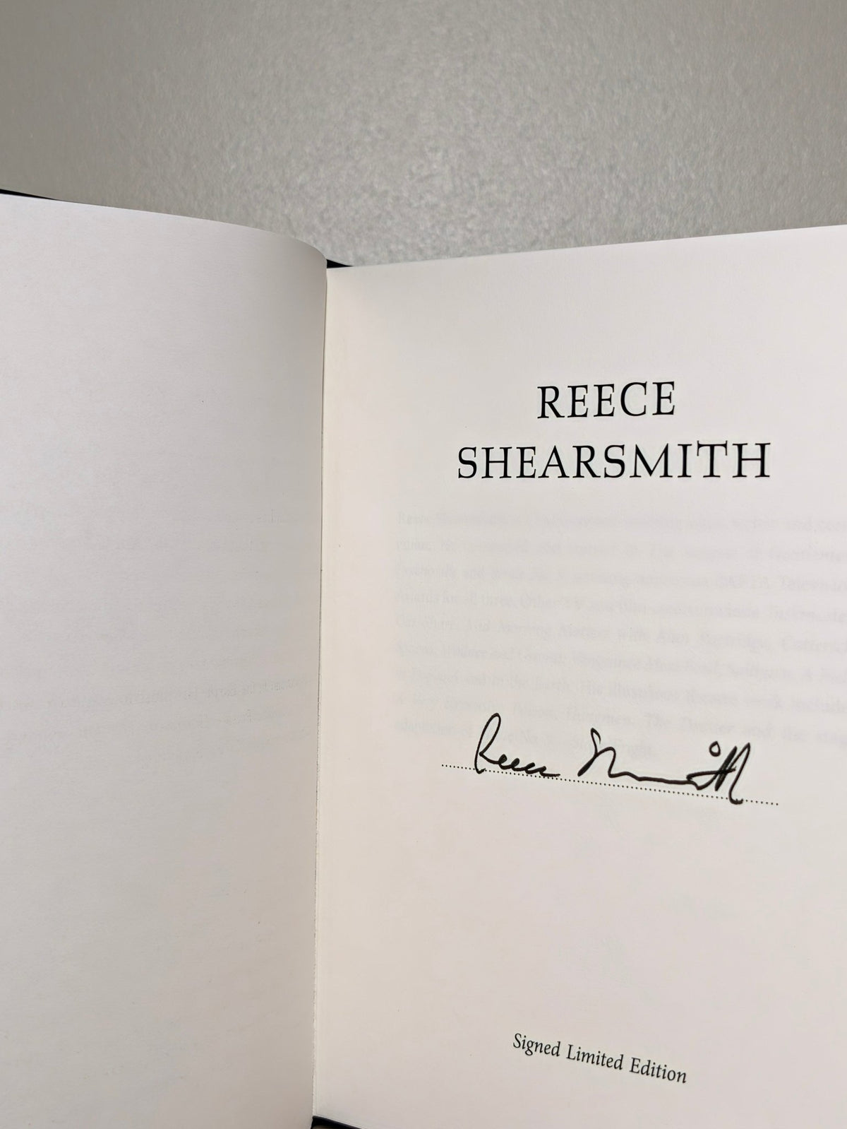 Things I Took from the Dark by Reece Shearsmith (Signed First Edition) - Fialta Books