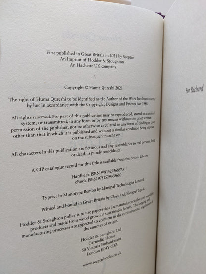 Things We Do Not Tell the People We Love by Huma Qureshi (Signed First Edition) - Fialta Books