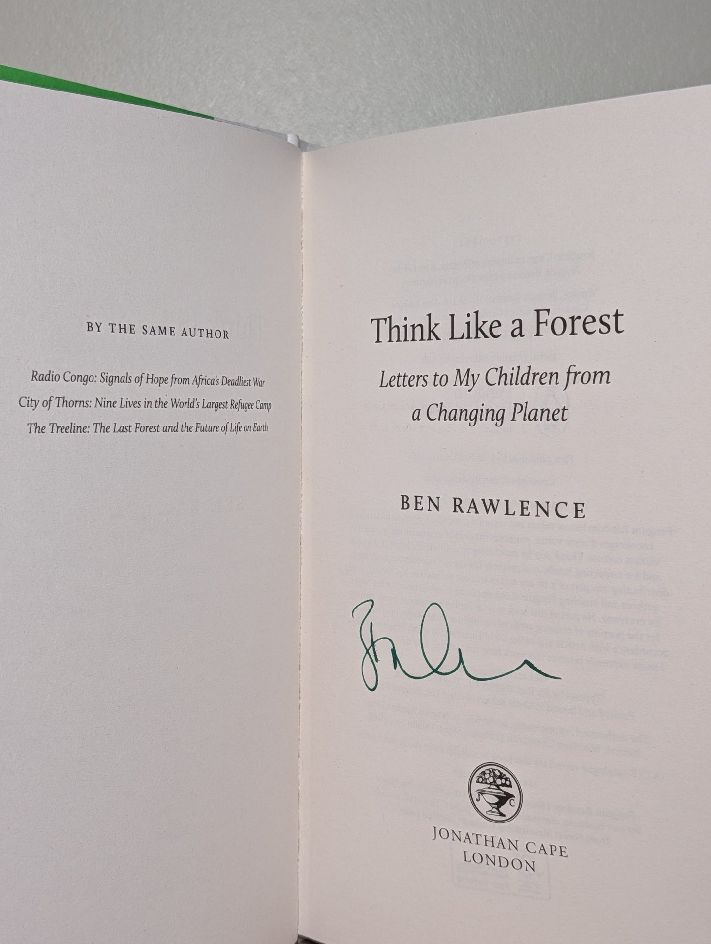 Think Like a Forest by Ben Rawlence (Signed First Edition) - Fialta Books