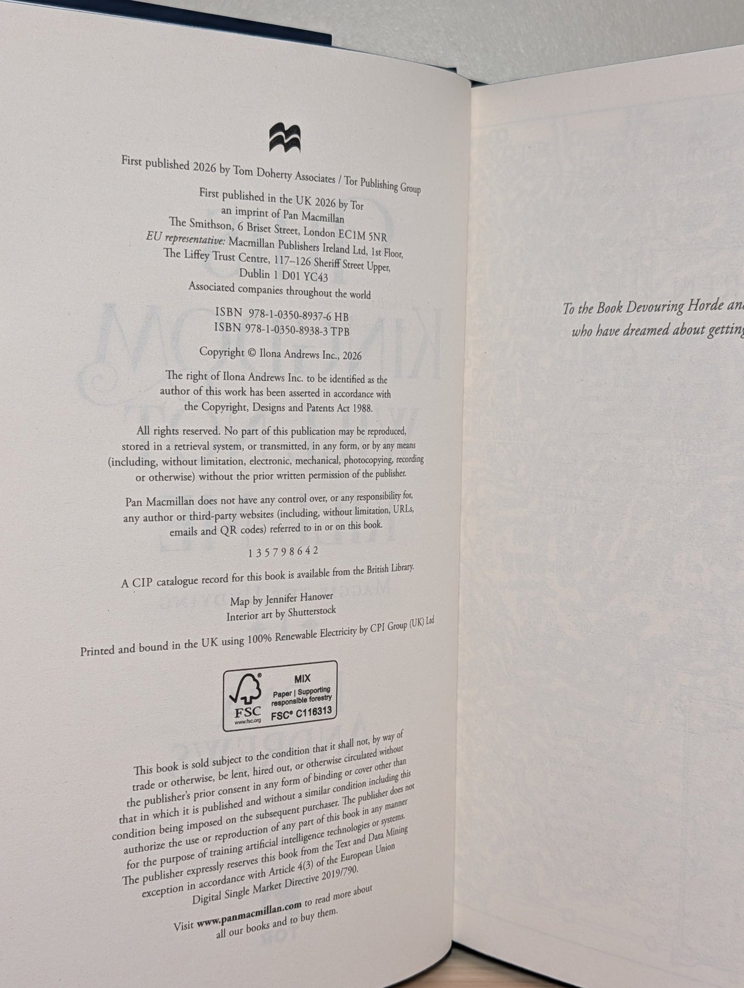 This Kingdom Will Not Kill Me by Ilona Andrews (Signed First Edition with sprayed edges) - Fialta Books