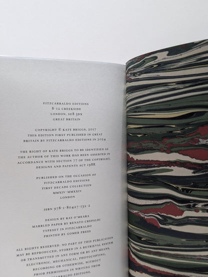 This Little Art by Kate Briggs (Signed Numbered Edition with sprayed edges) - Fialta Books