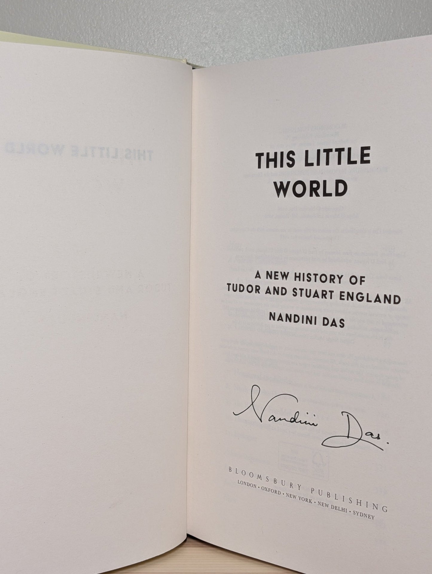 This Little World by Nandini Das (Signed First Edition) - Fialta Books