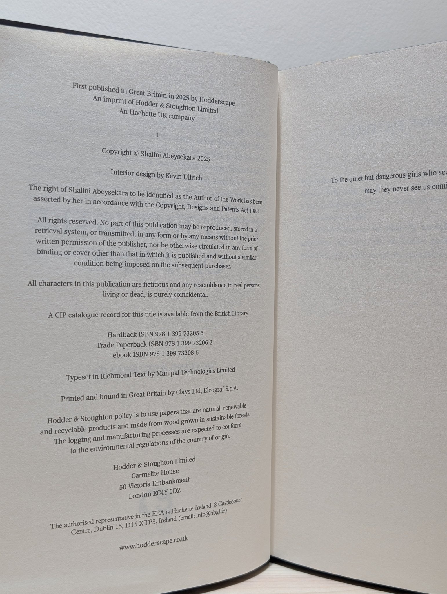 This Monster of Mine by Shalini Abeysekara (First Edition with sprayed edges) - Fialta Books