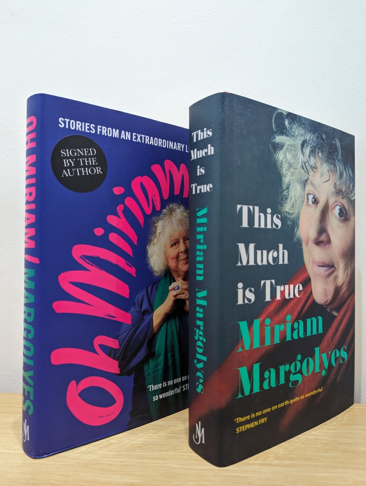This Much Is True; Oh Miriam! by Miriam Margolyes (Signed First Edition Set) - Fialta Books