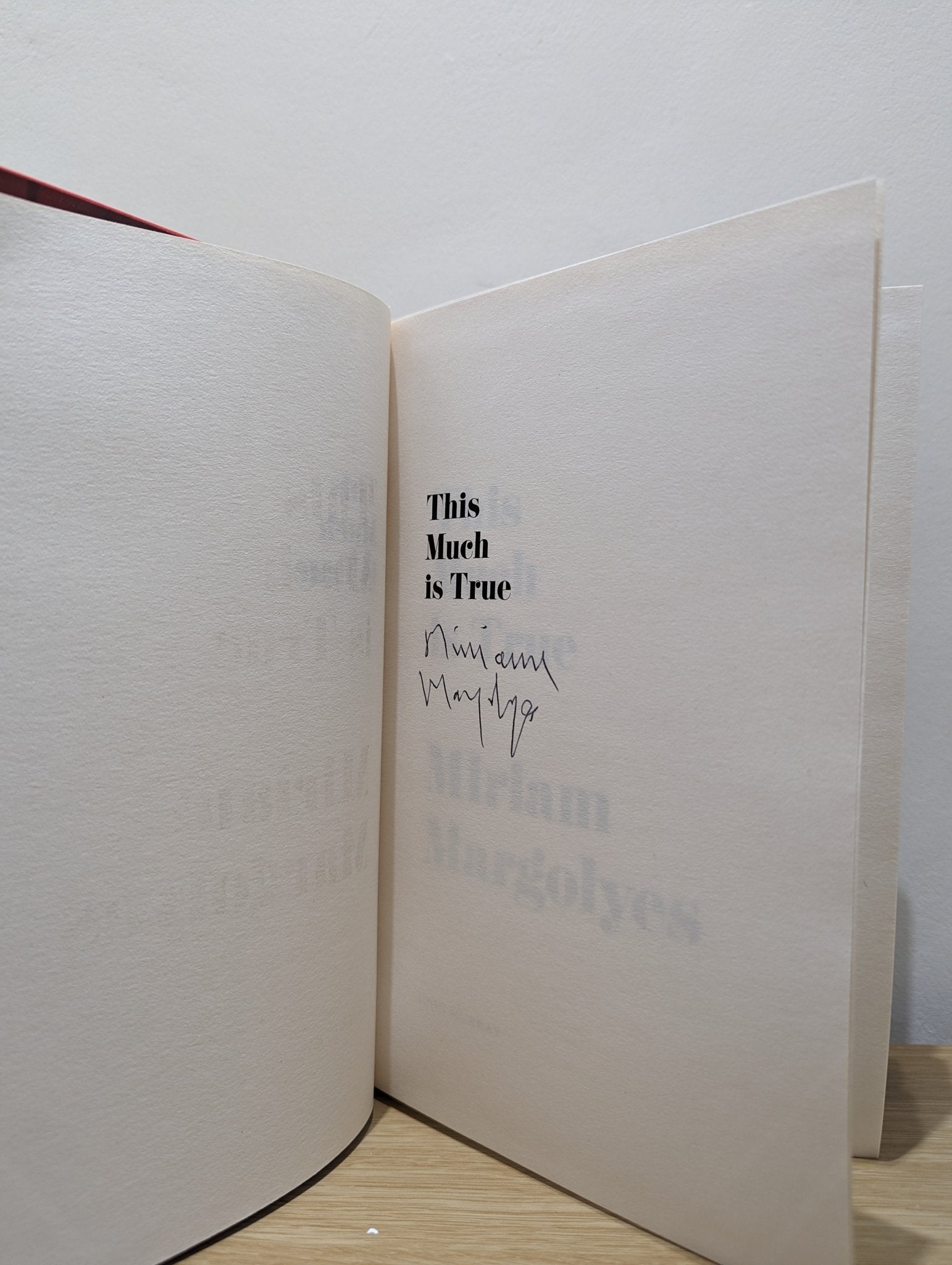 This Much Is True; Oh Miriam! by Miriam Margolyes (Signed First Edition Set) - Fialta Books