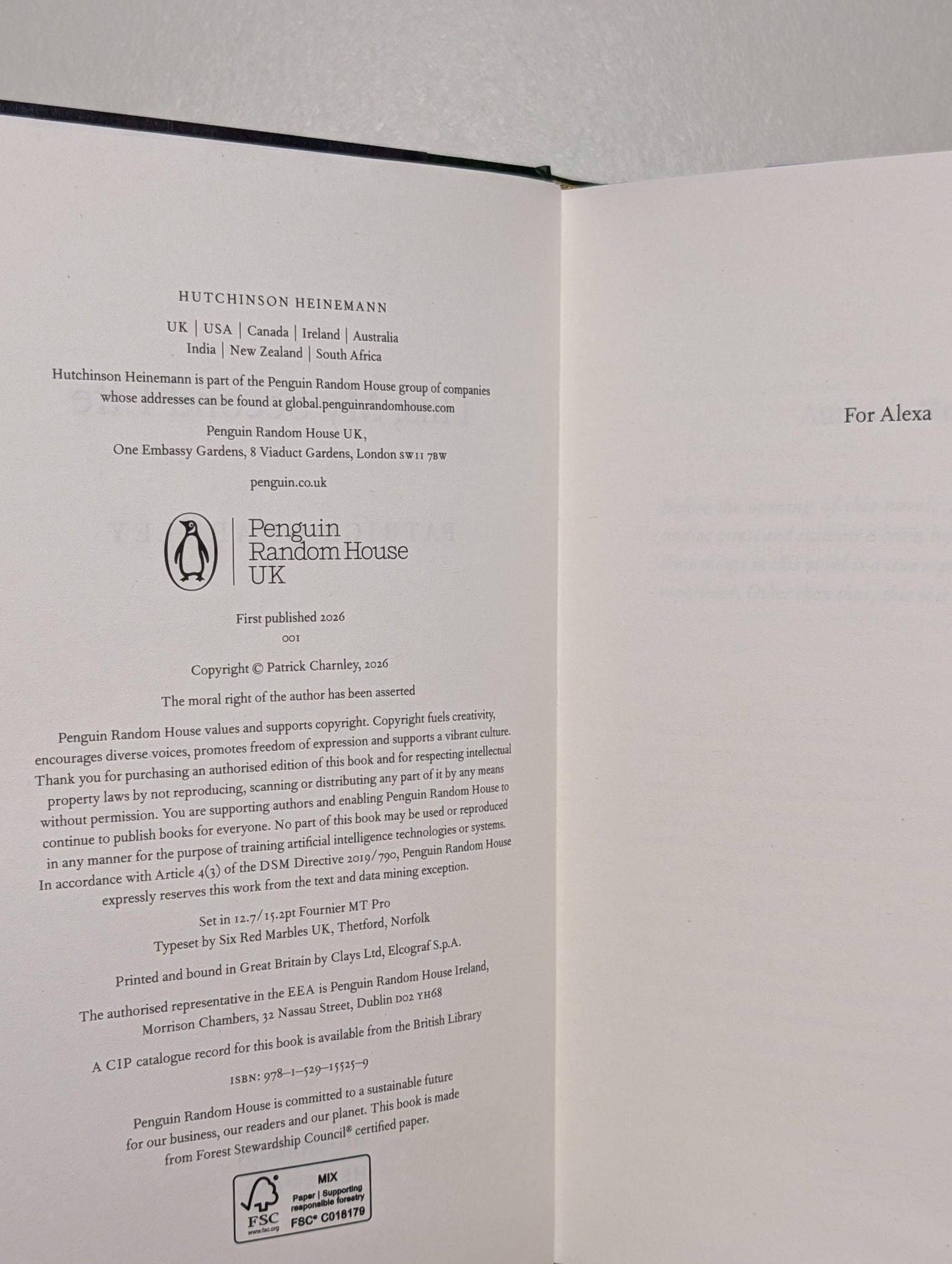 This, My Second Life by Patrick Charnley (Signed First Edition) - Fialta Books