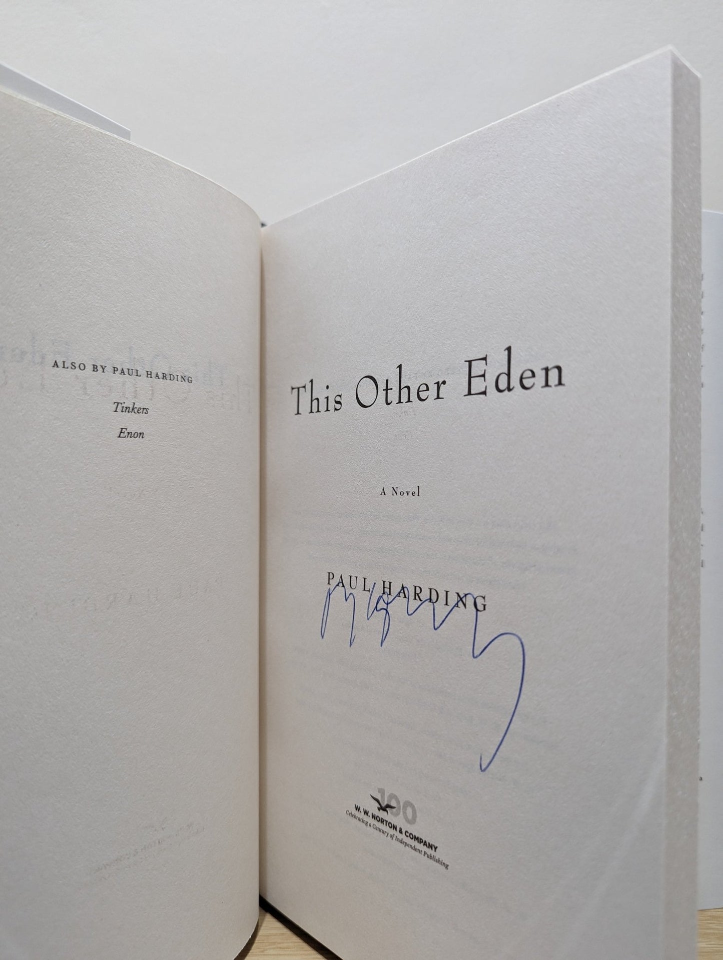 This Other Eden: A Novel by Paul Harding (Signed First Edition) - Fialta Books