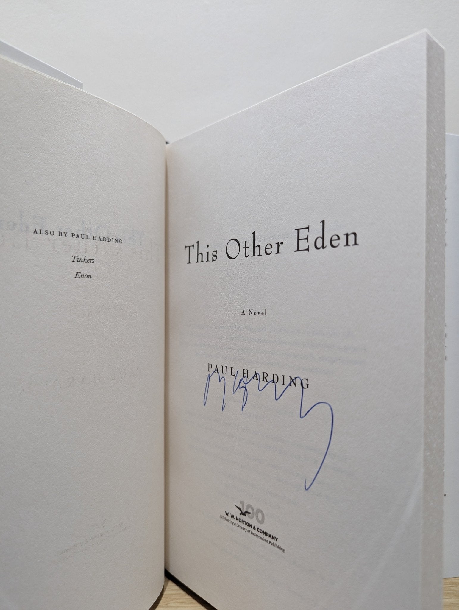 This Other Eden: A Novel by Paul Harding (Signed First Edition) - Fialta Books