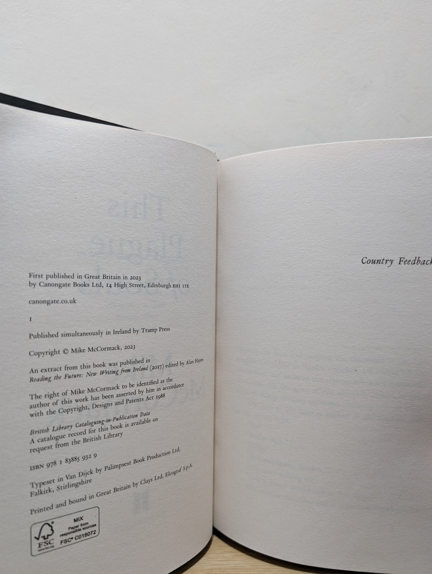 This Plague of Souls by Mike McCormack (First Edition) - Fialta Books