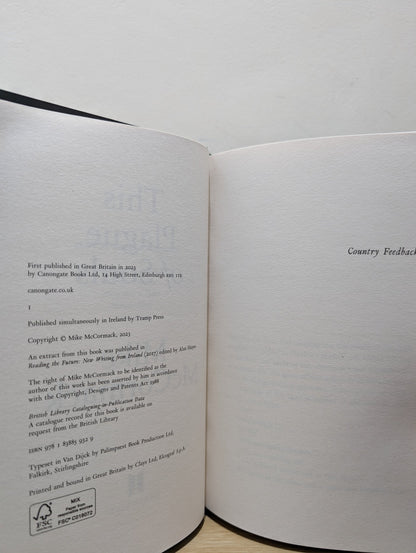 This Plague of Souls by Mike McCormack (First Edition) - Fialta Books