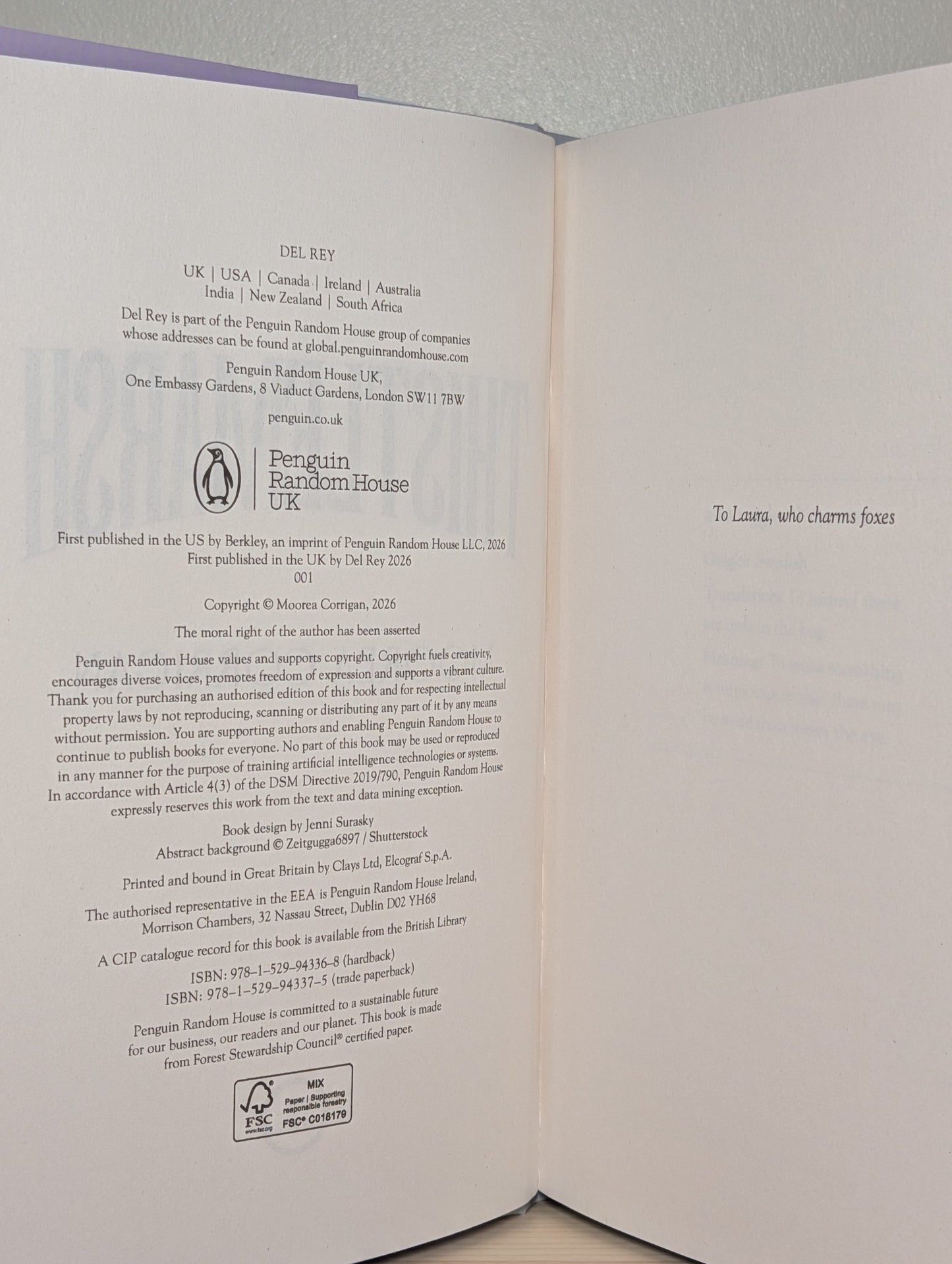Thistlemarsh by Moorea Corrigan (First Edition with sprayed edges) - Fialta Books