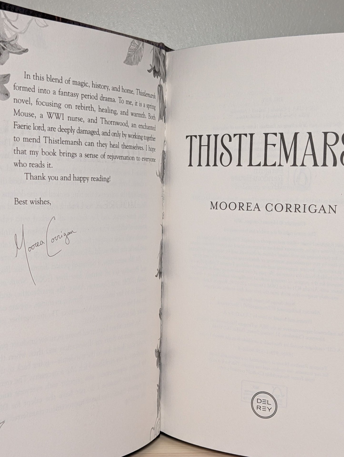 Thistlemarsh by Moorea Corrigan (Special First Edition with sprayed edges) - Fialta Books