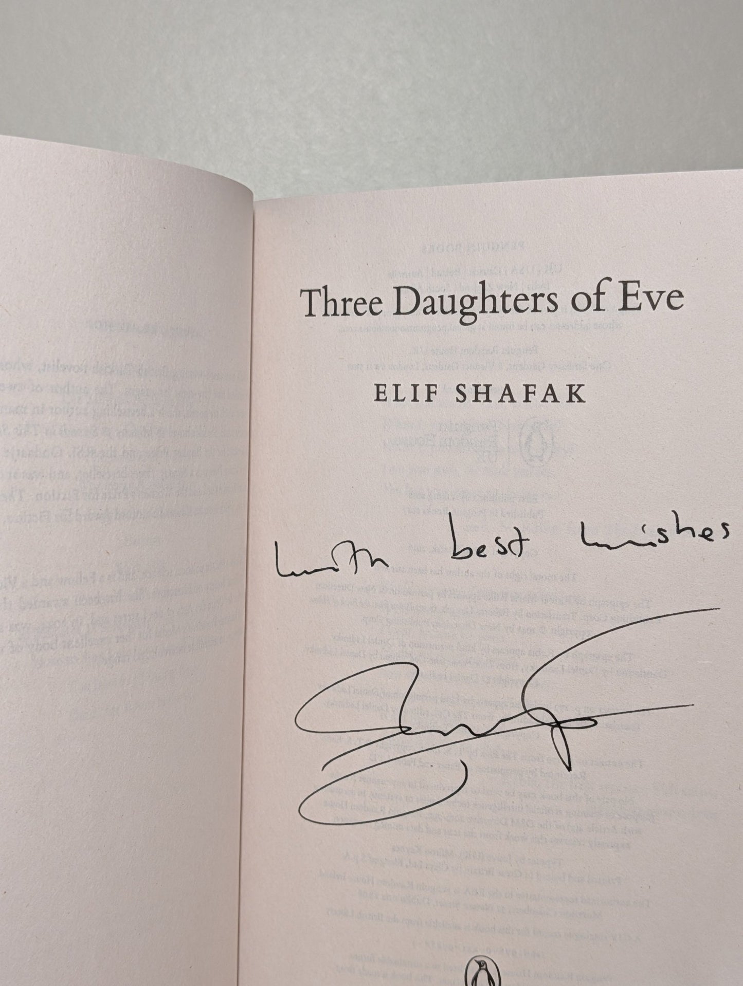 Three Daughters of Eve by Elif Shafak (Signed) - Fialta Books
