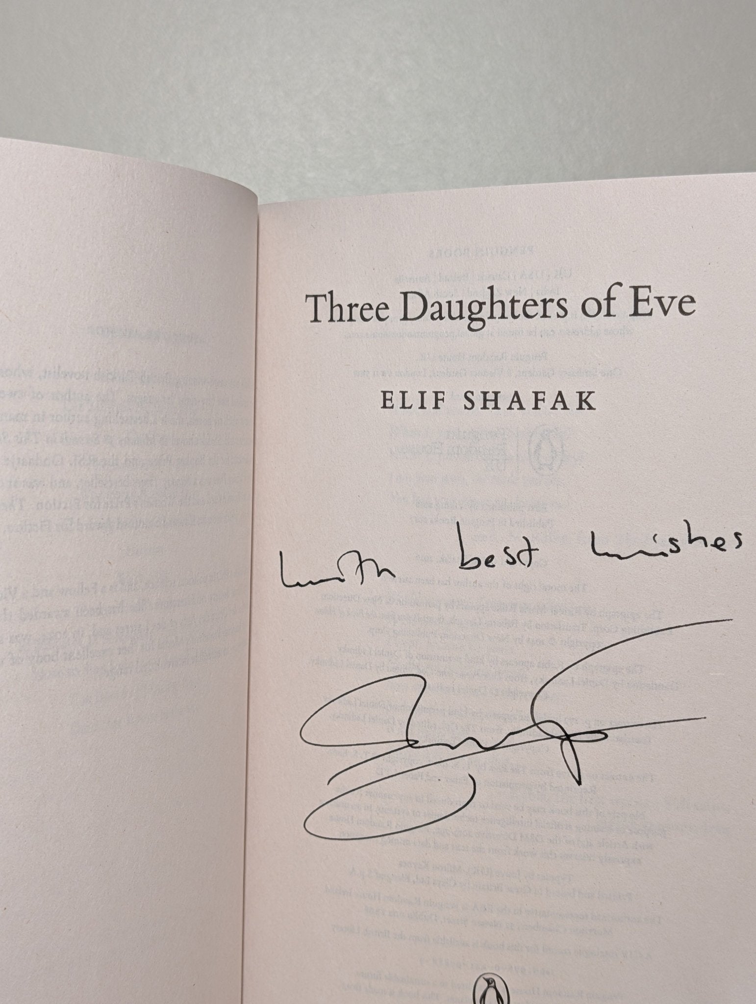Three Daughters of Eve by Elif Shafak (Signed) - Fialta Books
