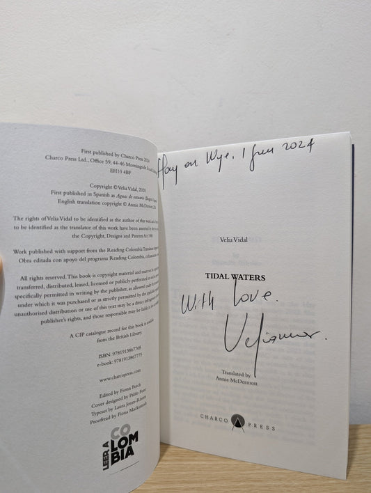 Tidal Waters by Velia Vidal (Signed Dated First Edition) - Fialta Books