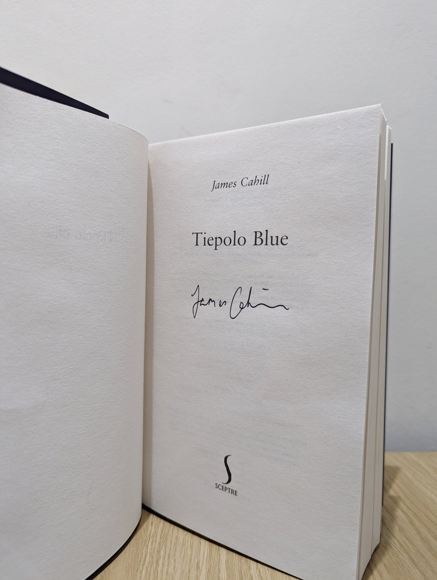 Tiepolo Blue by James Cahill (Signed First Edition) - Fialta Books