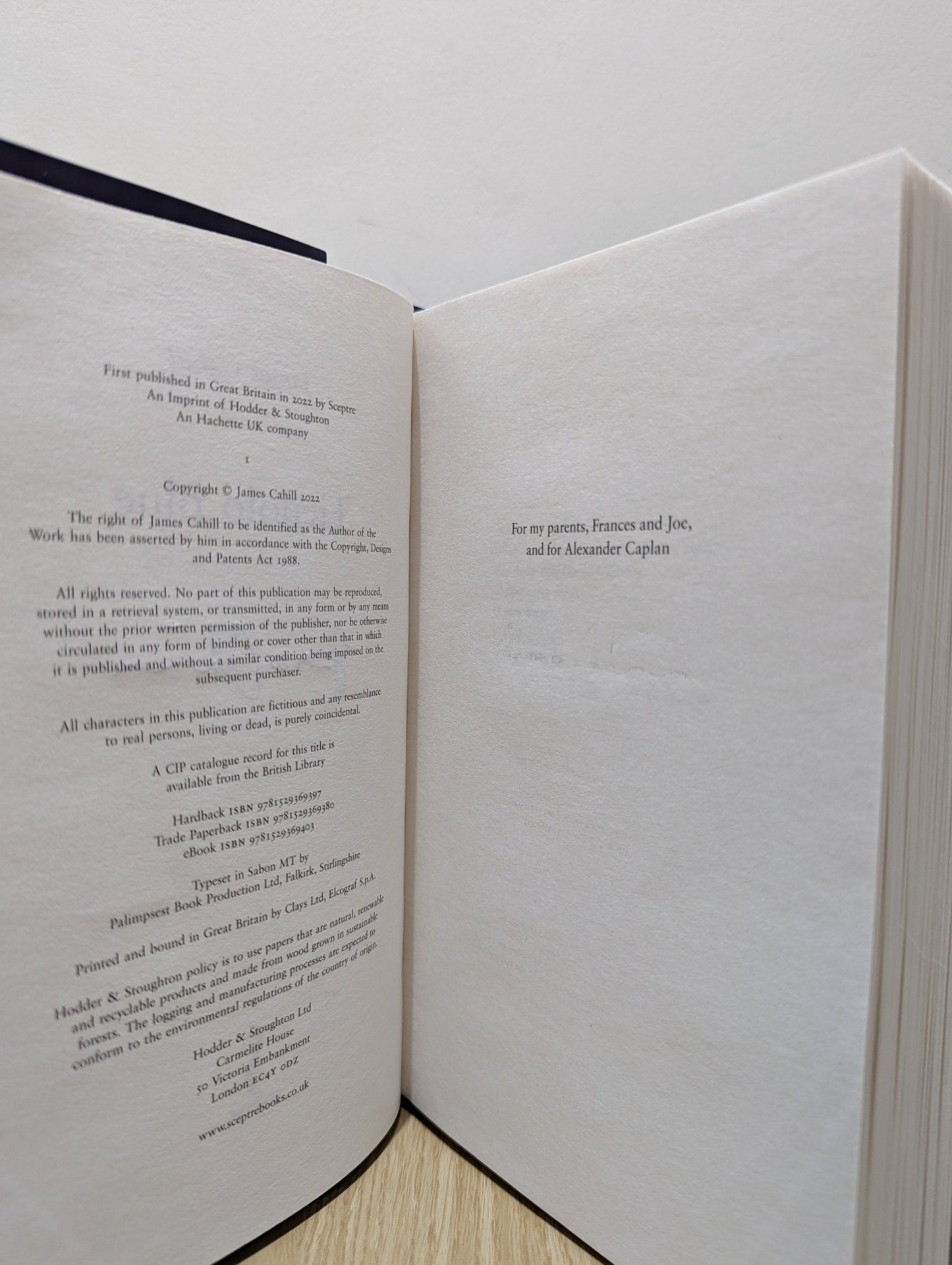 Tiepolo Blue by James Cahill (Signed First Edition) - Fialta Books