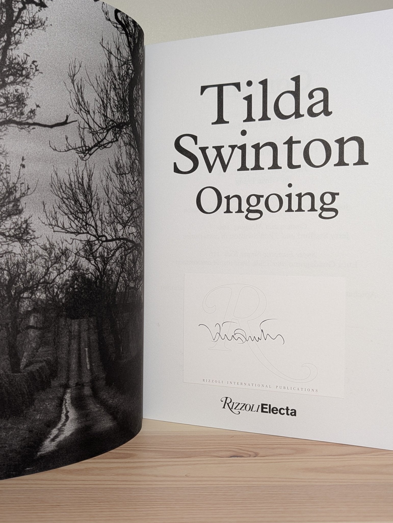 Tilda Swinton: ongoing by Tilda Swinton (Signed) - Fialta Books