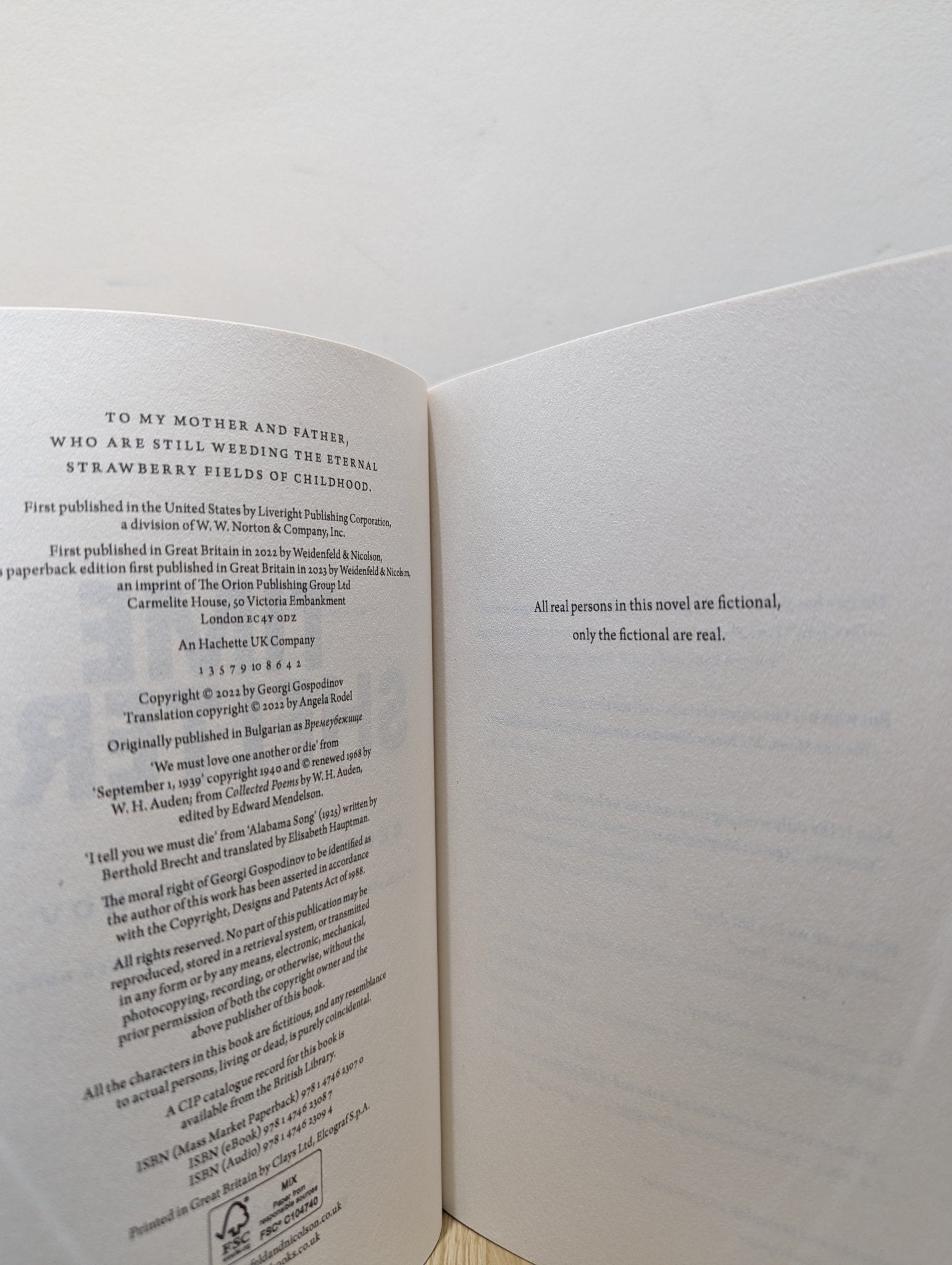 Time Shelter by Georgi Gospodinov - Fialta Books