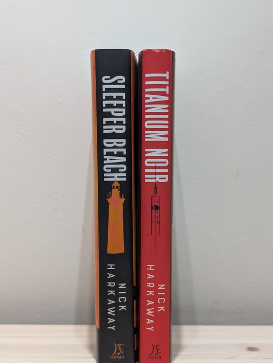 Titanium Noir; Sleeper Beach by Nick Harkaway (Signed First Edition Set) - Fialta Books