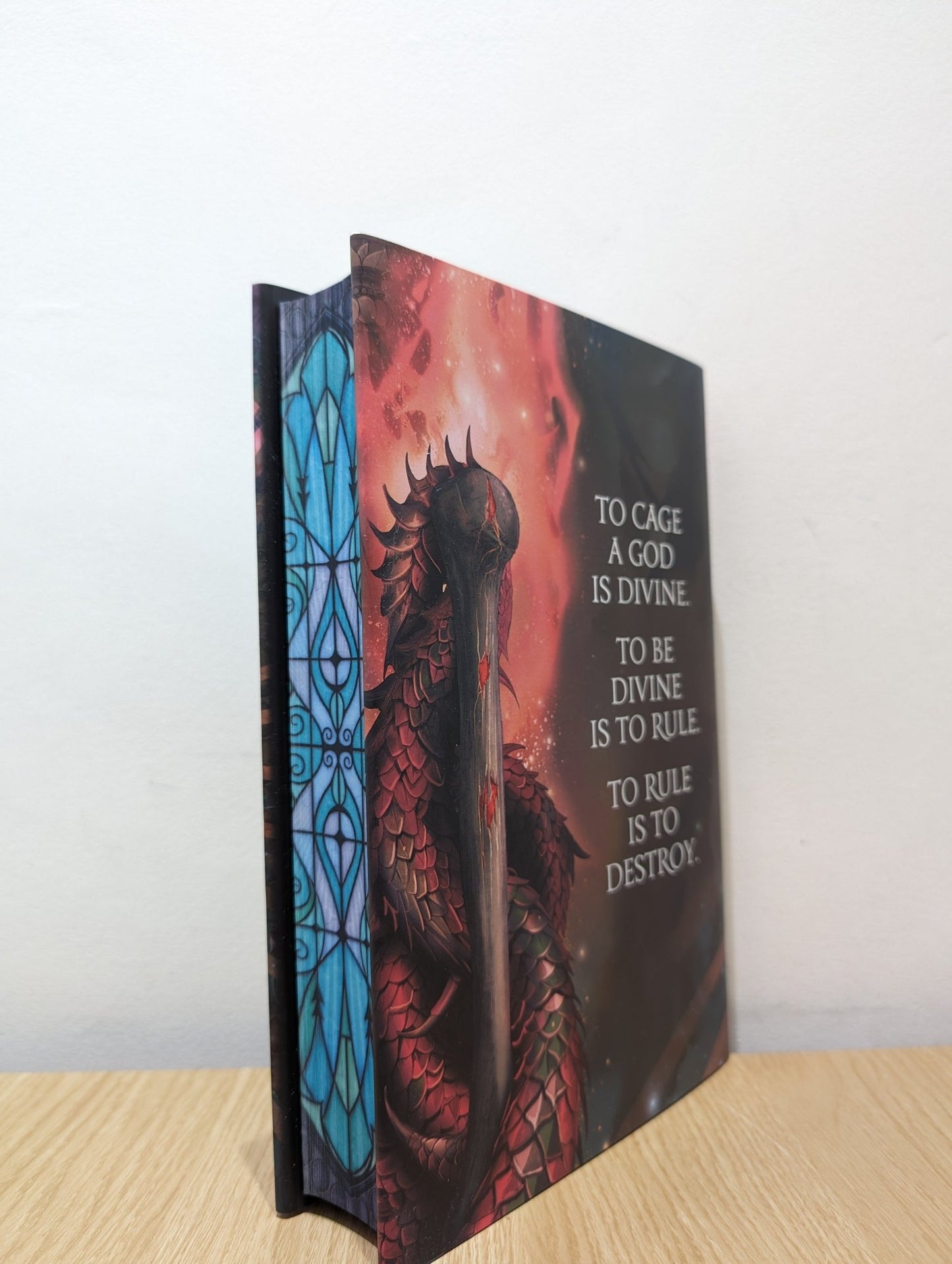 To Cage a God by Elizabeth May (Signed First Edition with sprayed edges) - Fialta Books