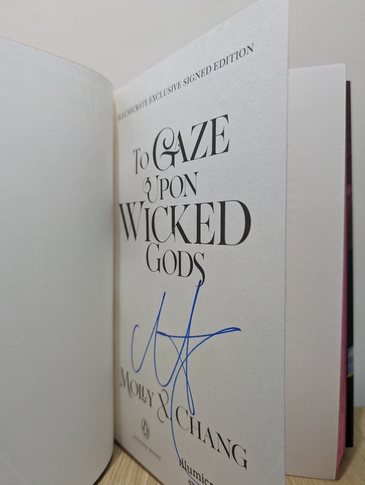 To Gaze Upon Wicked Gods by Molly X. Chang (Signed First Edition with sprayed edges) - Fialta Books