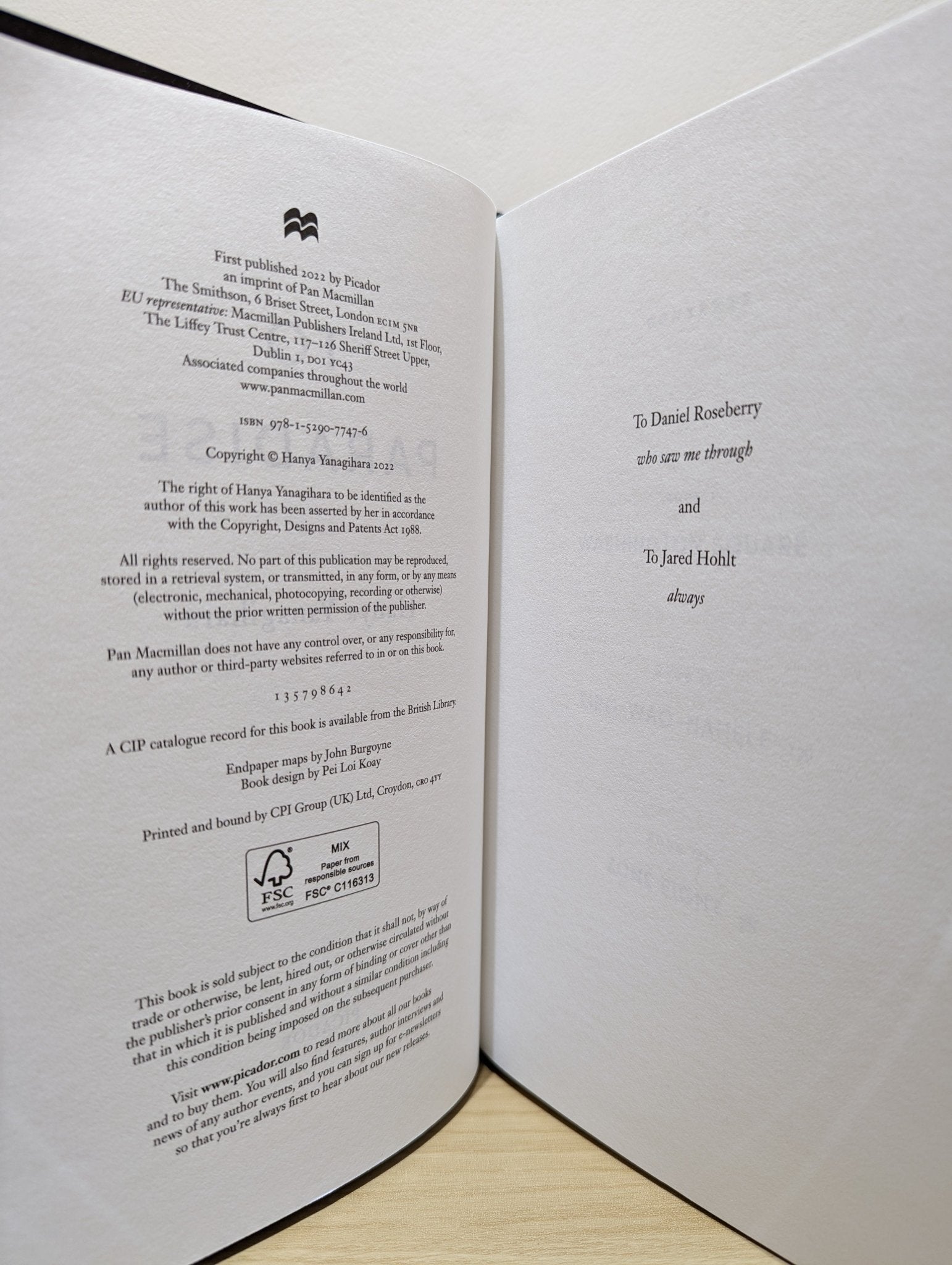 To Paradise by Hanya Yanagihara (Signed First Edition) - Fialta Books