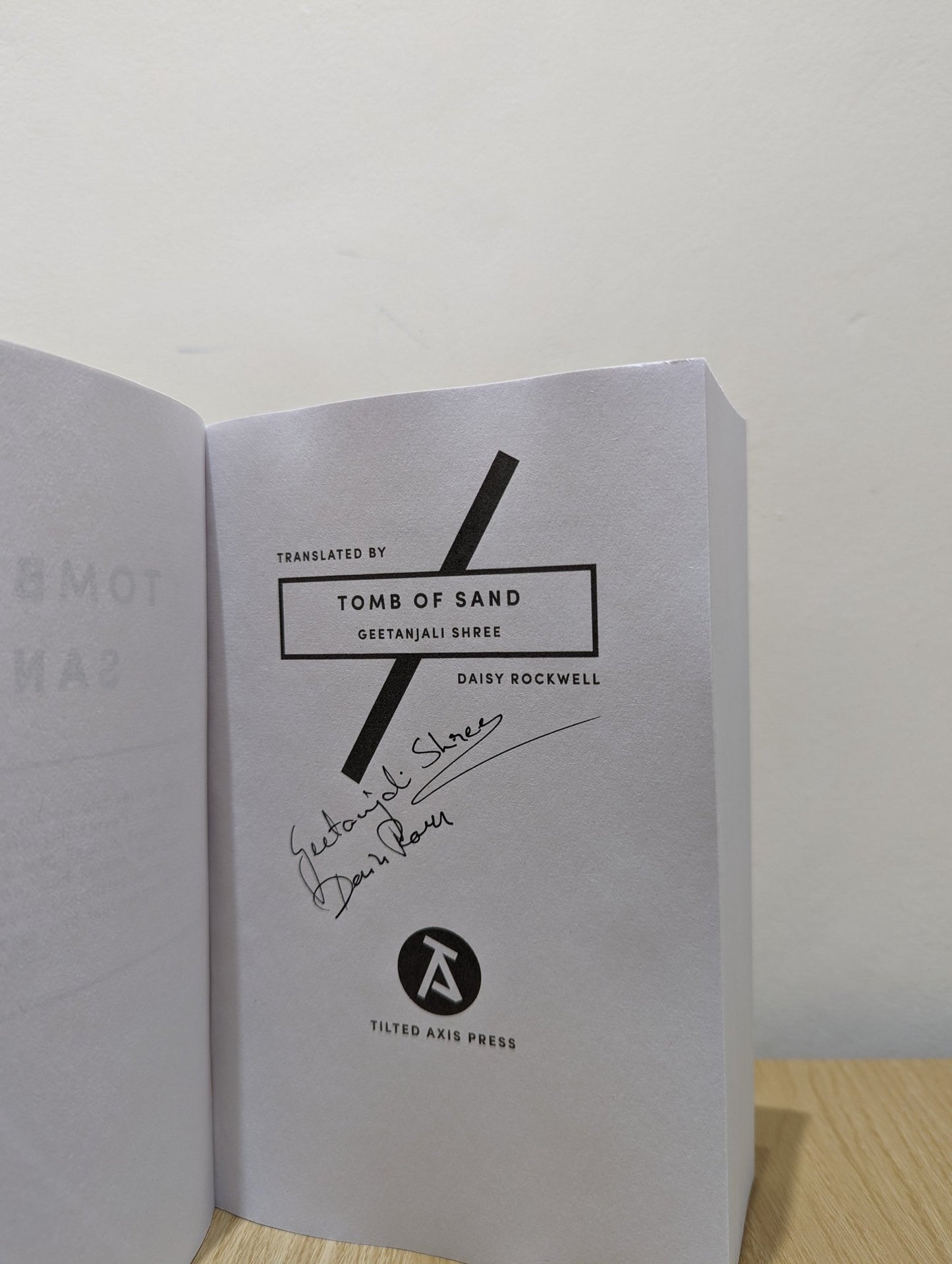 Tomb of Sand by Geetanjali Shree (Signed) - Fialta Books
