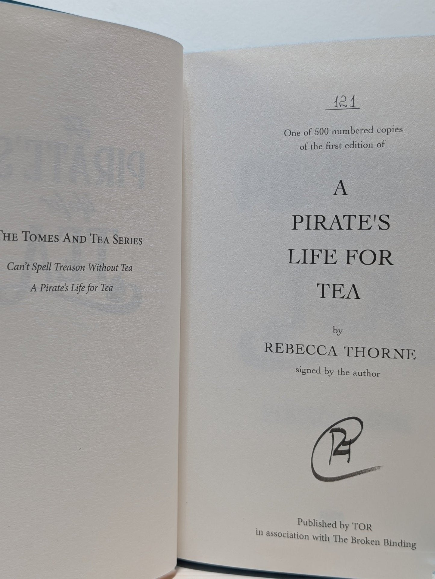 Tomes & Tea Series 1 - 4; Can't Spell Treason Without Tea etc (Signed with sprayed edges) - Fialta Books
