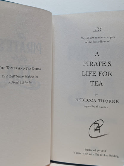 Tomes & Tea Series 1 - 4; Can't Spell Treason Without Tea etc (Signed with sprayed edges) - Fialta Books