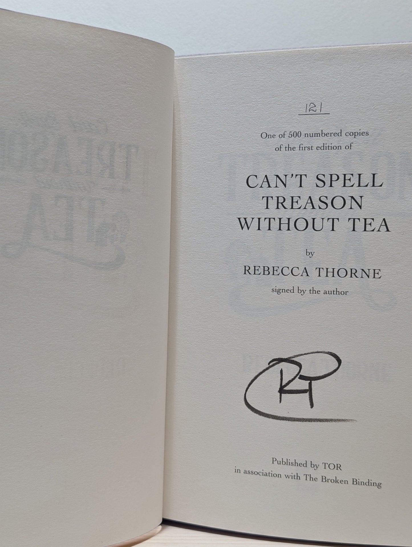 Tomes & Tea Series 1 - 4; Can't Spell Treason Without Tea etc (Signed with sprayed edges) - Fialta Books