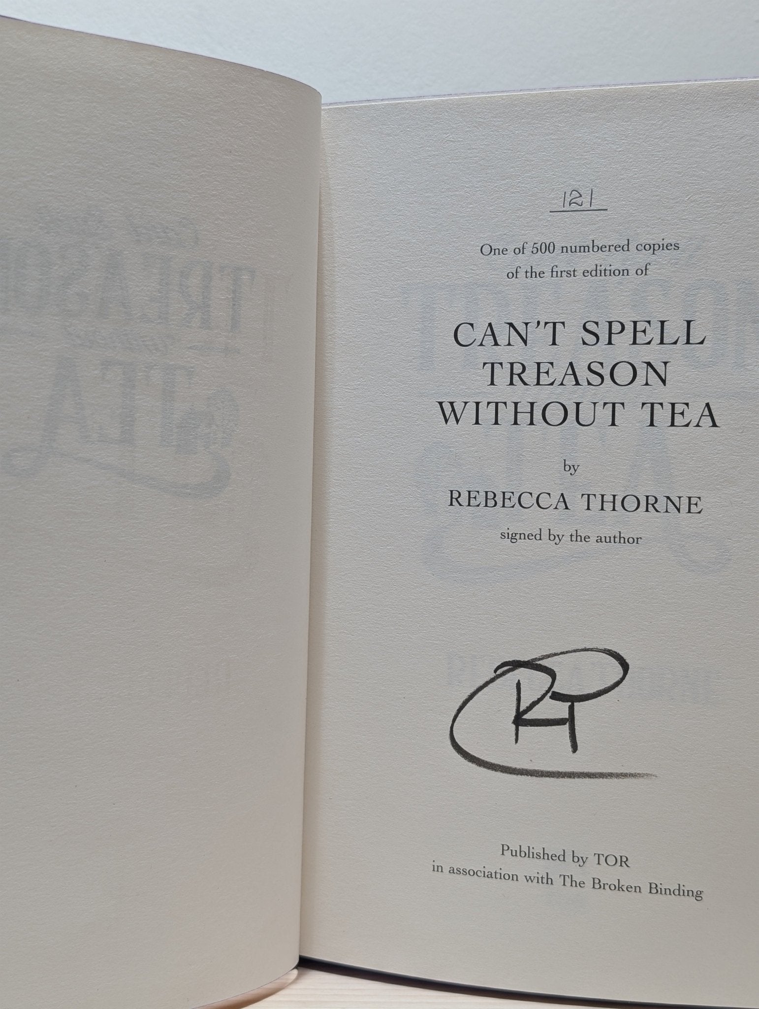 Tomes & Tea Series 1 - 4; Can't Spell Treason Without Tea etc (Signed with sprayed edges) - Fialta Books