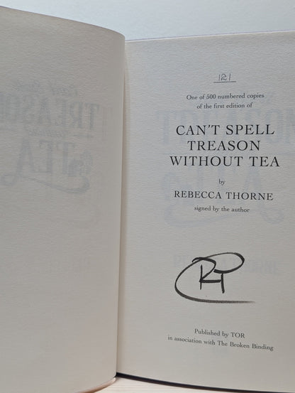 Tomes & Tea Series 1 - 4; Can't Spell Treason Without Tea etc (Signed with sprayed edges) - Fialta Books