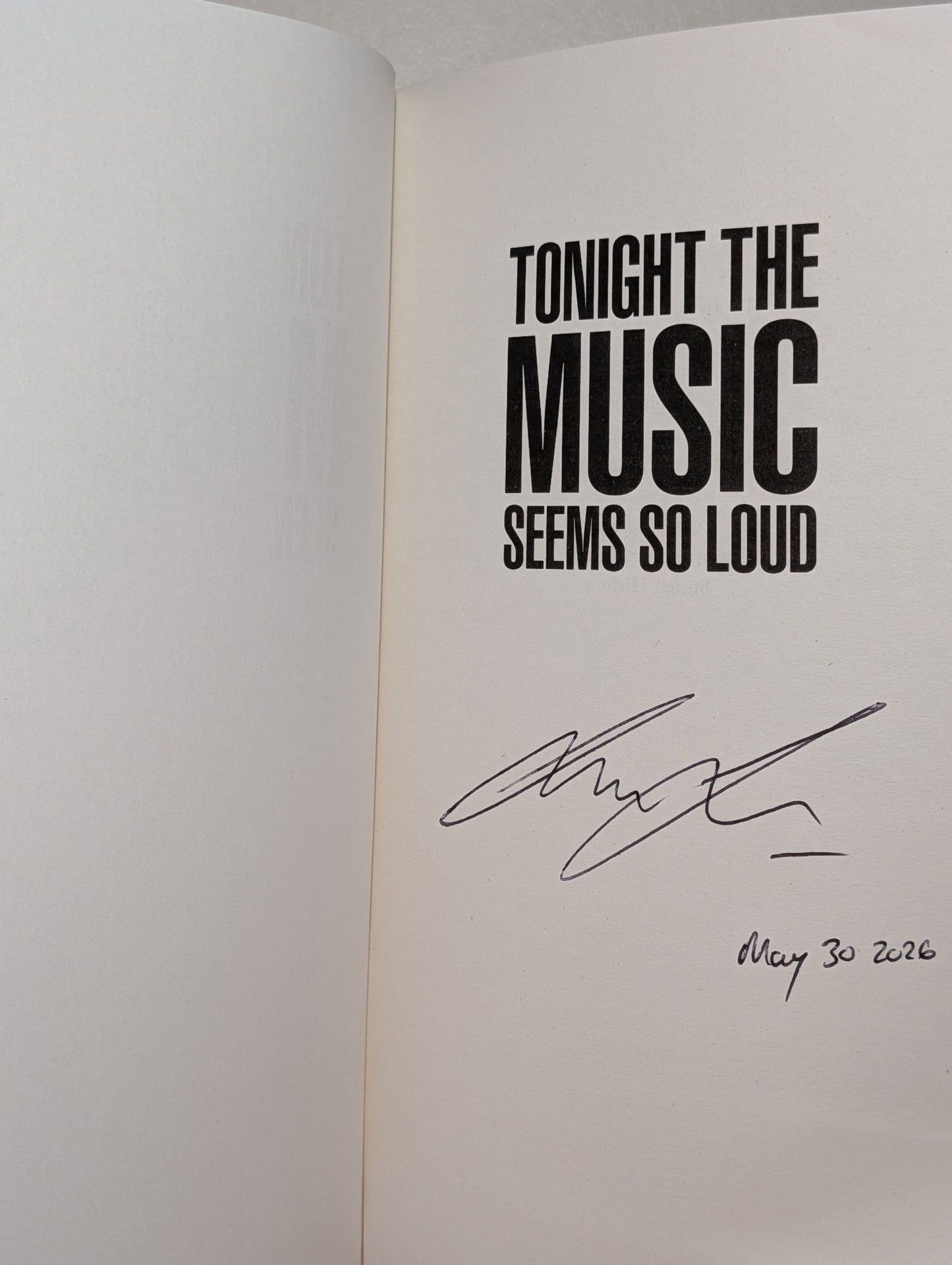 Tonight the Music Seems So Loud by Sathnam Sanghera (Signed Dated First Edition) - Fialta Books