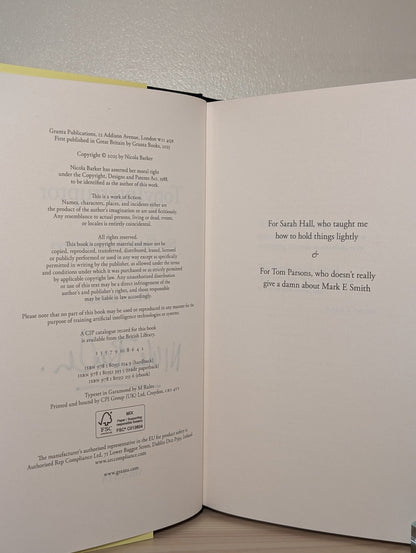 TonyInterruptor by Nicola Barker (Signed First Edition) - Fialta Books