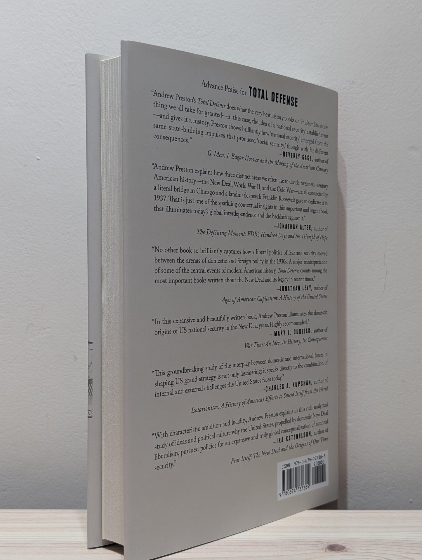 Total Defense: The New Deal and the Invention of National Security by Andrew Preston (Signed First Edition) - Fialta Books