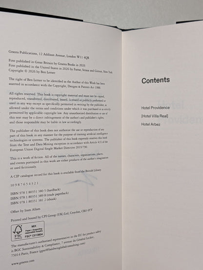 Transcription by Ben Lerner (Signed First Edition) - Fialta Books