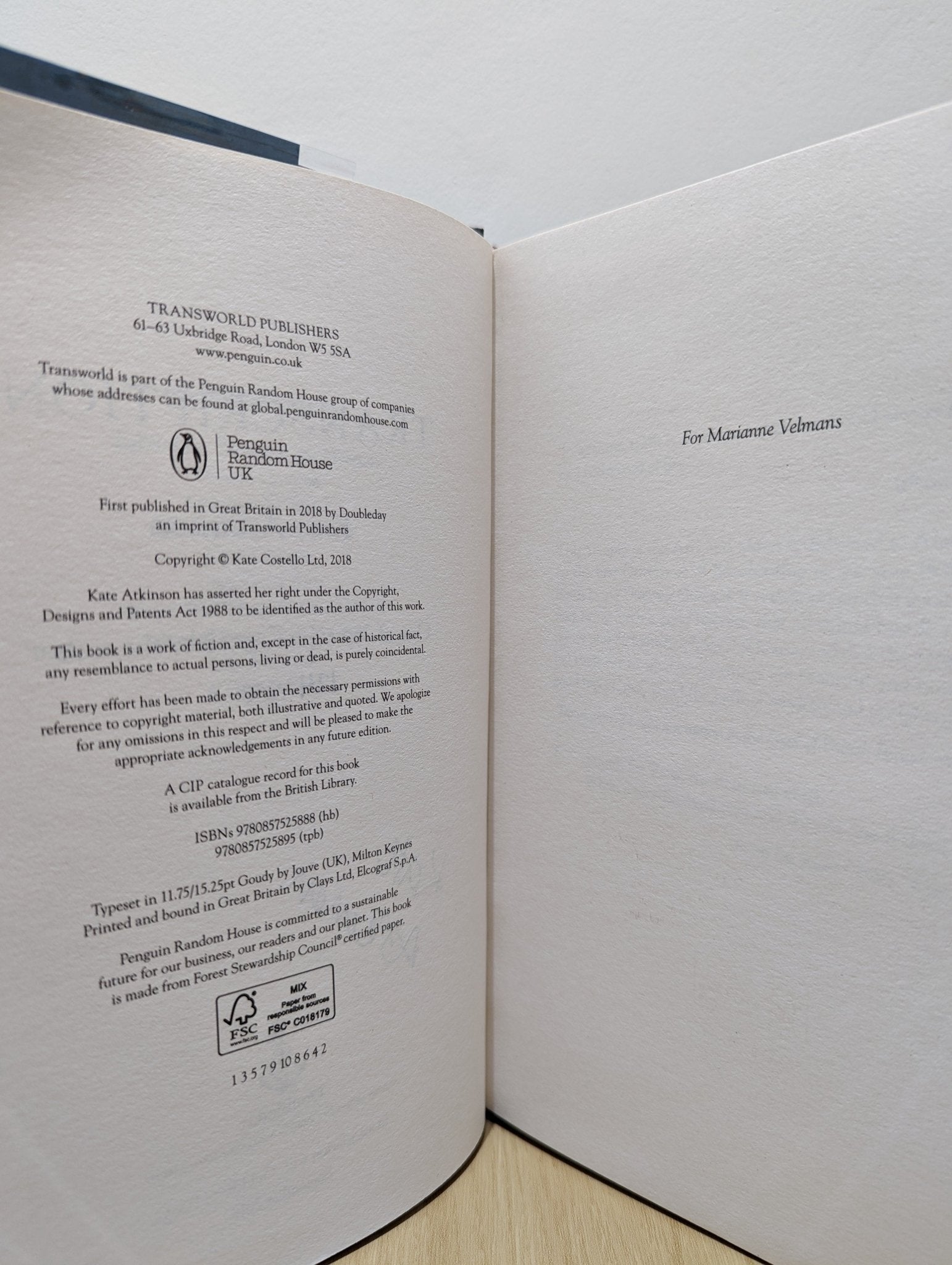 Transcription by Kate Atkinson (Signed First Edition) - Fialta Books