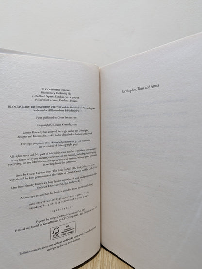 Trespasses by Louise Kennedy (Signed Dated First Edition) - Fialta Books