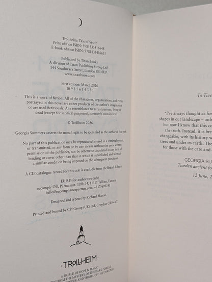 Trollheim: Tale of Systir by Georgia Summers (Signed First Edition) - Fialta Books