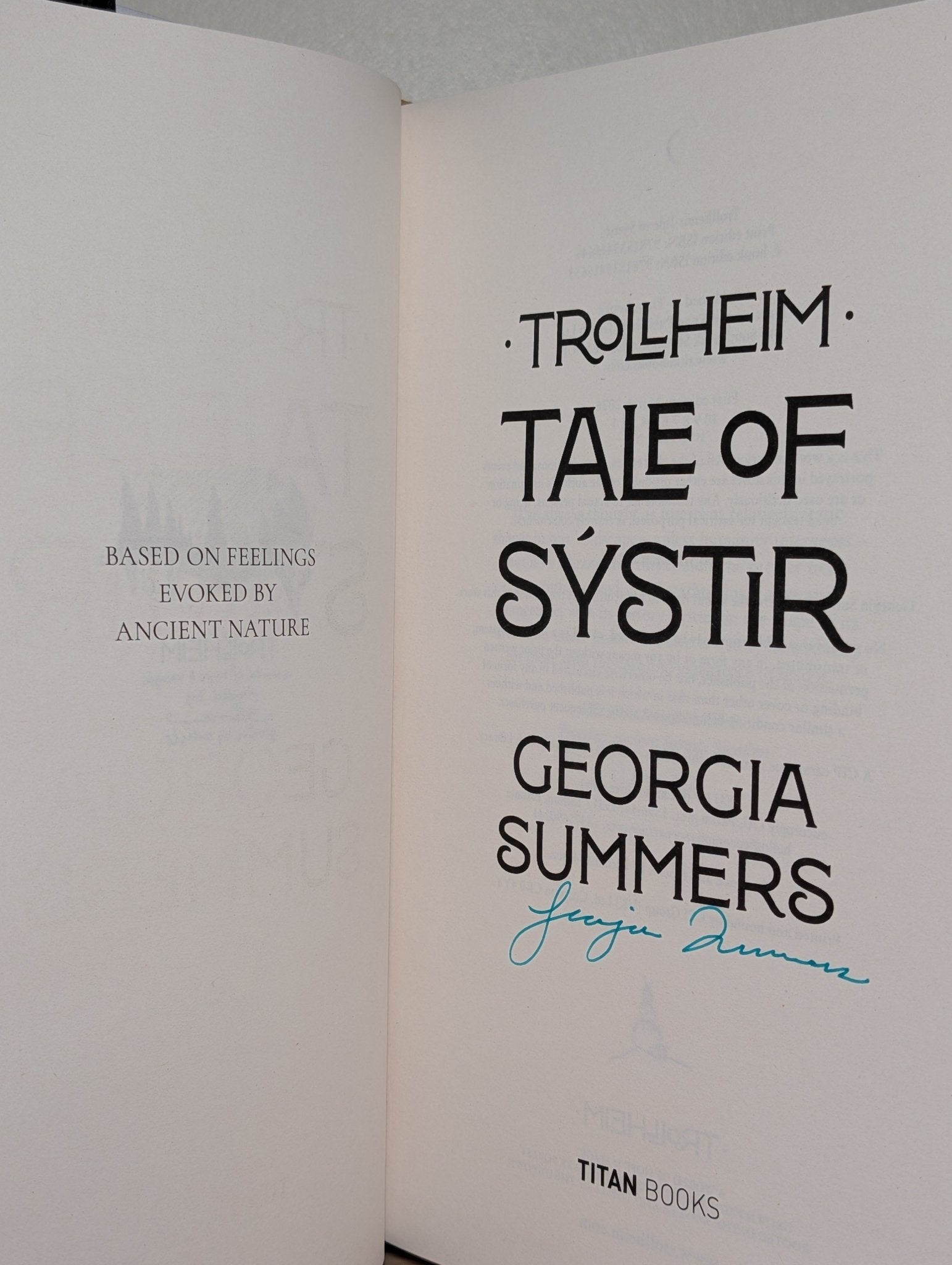 Trollheim: Tale of Systir by Georgia Summers (Signed First Edition) - Fialta Books
