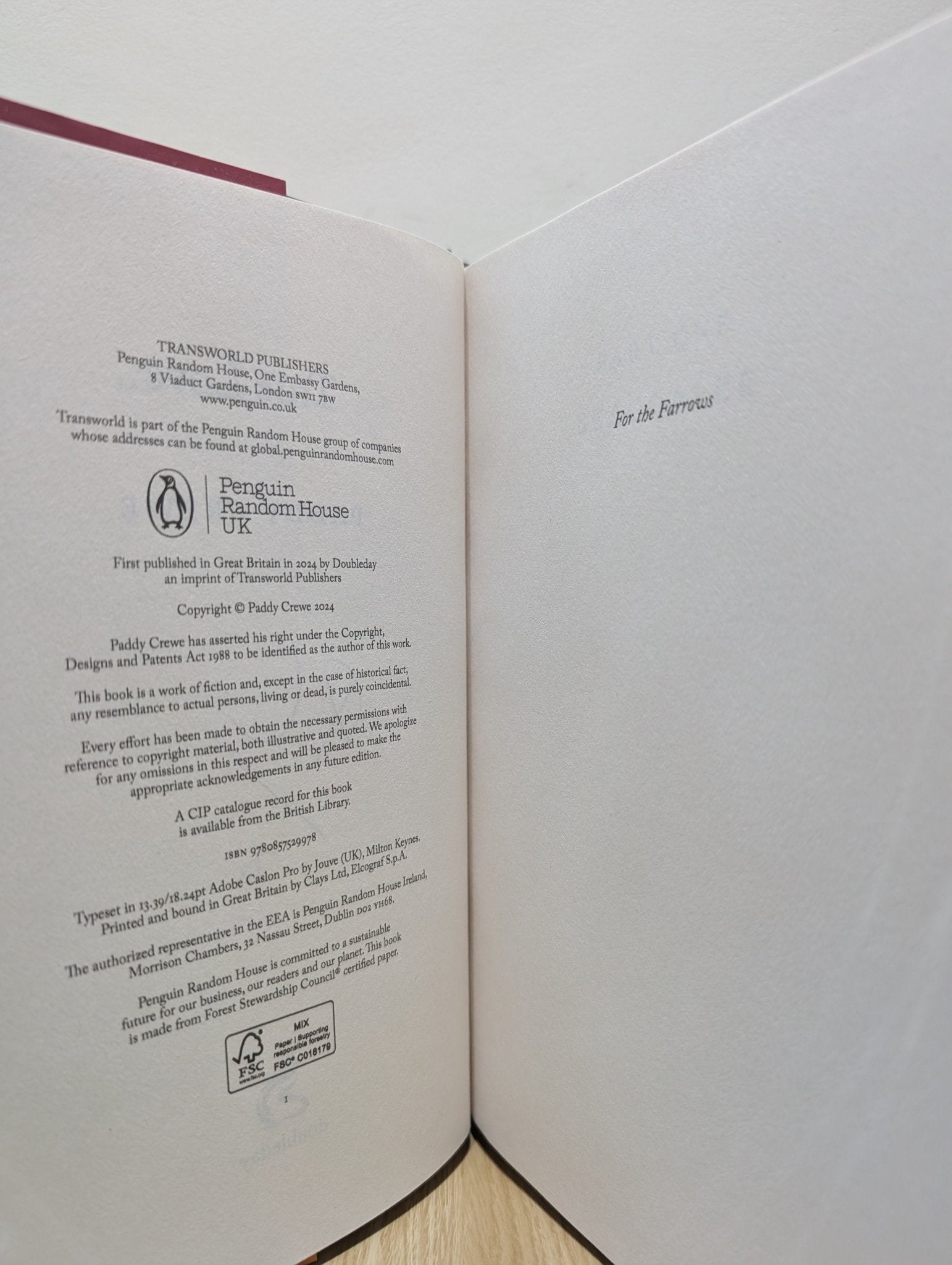 True Love by Paddy Crewe (Signed First Edition) - Fialta Books