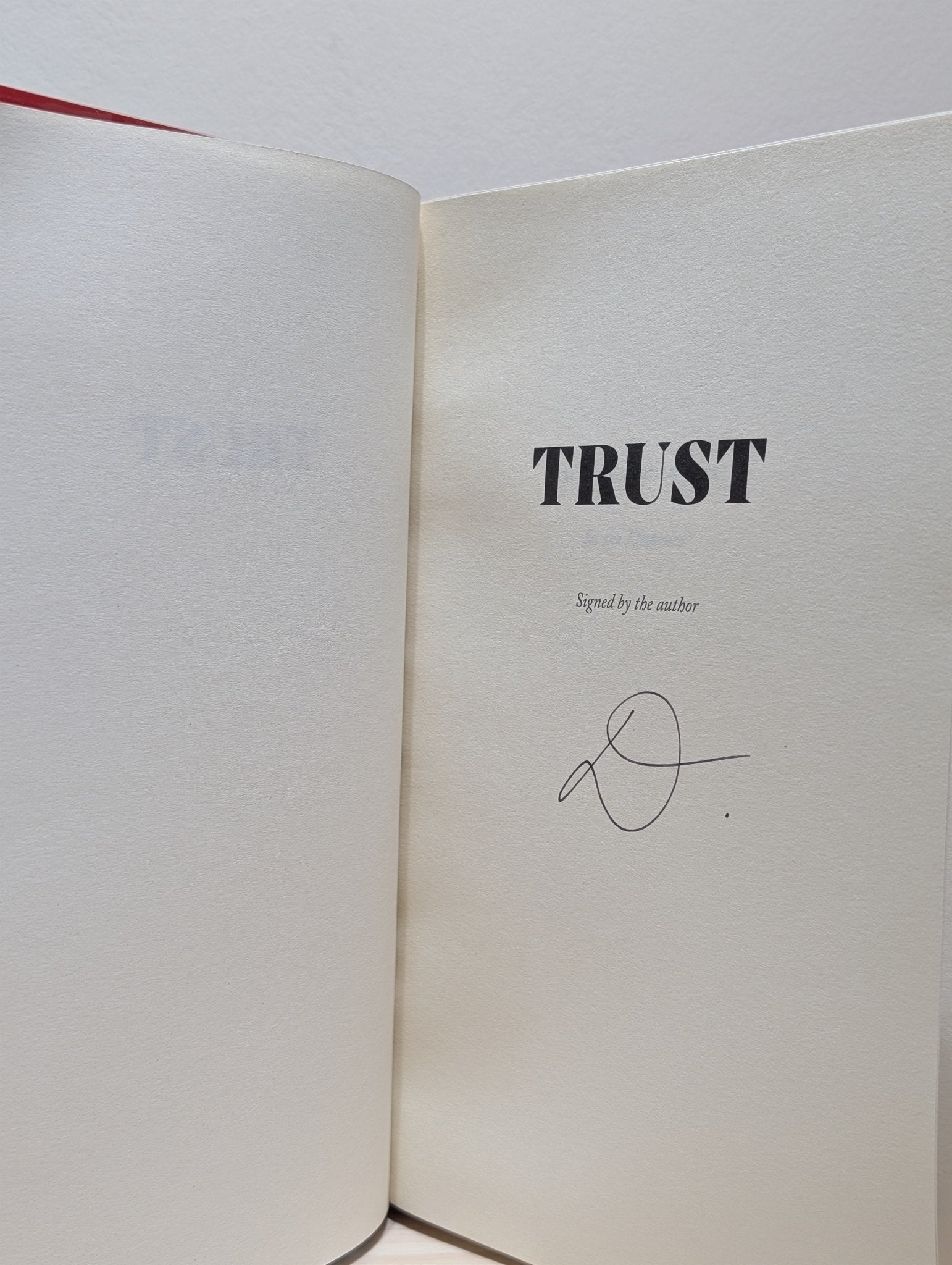 Trust by Hernan Diaz (Signed First Edition) - Fialta Books