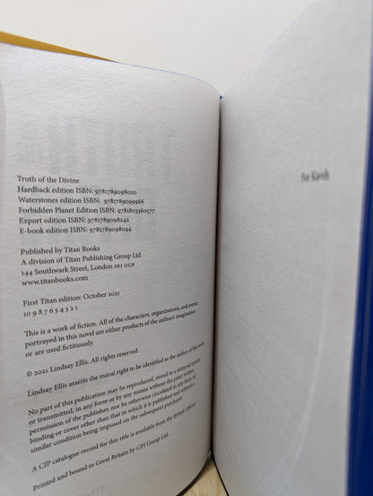 Truth of the Divine - Noumena by Lindsay Ellis (Signed First Edition with sprayed edges) - Fialta Books
