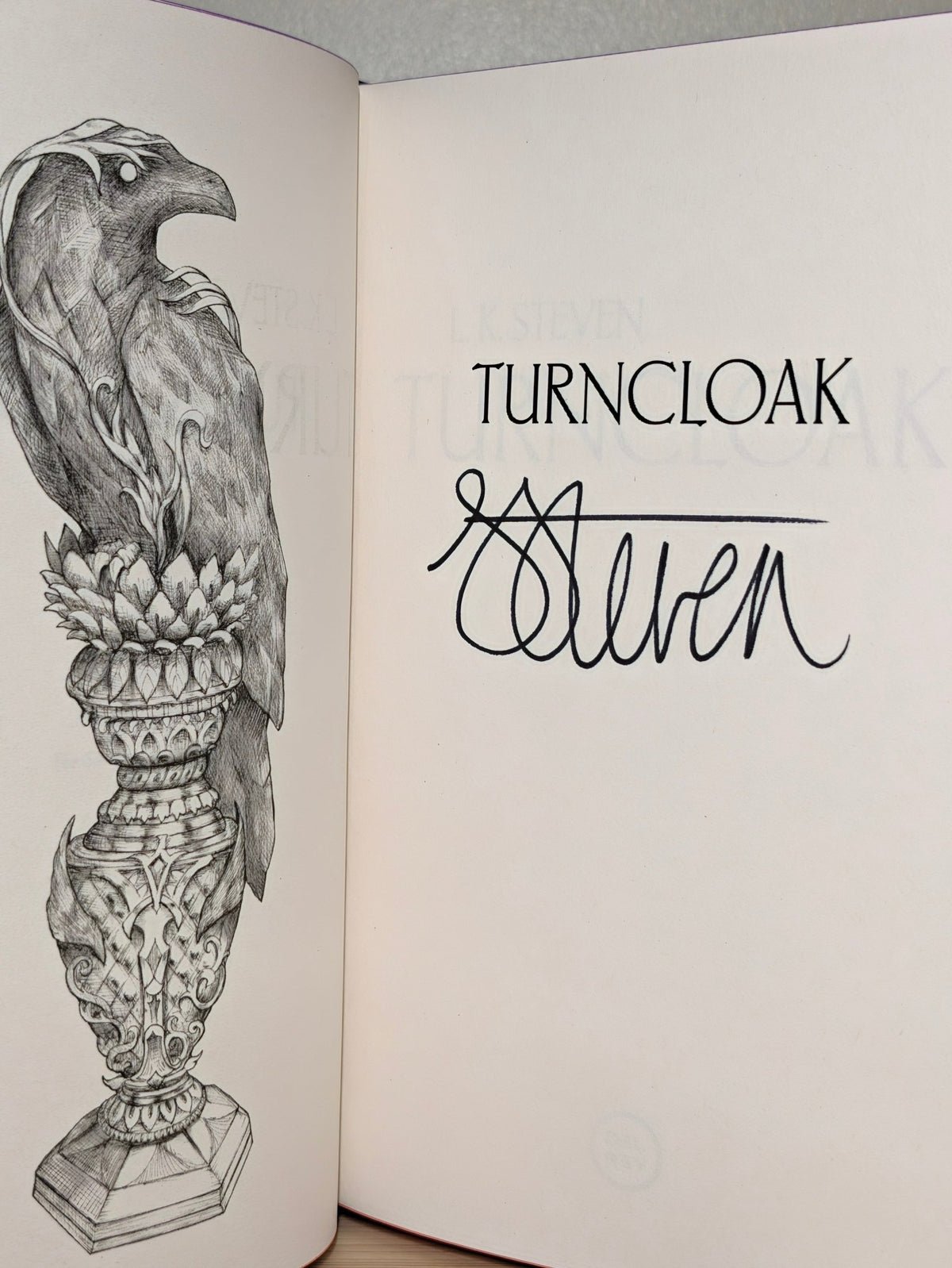 Turncloak by L. K. Steven (Signed First Indie Edition with sprayed edges) - Fialta Books