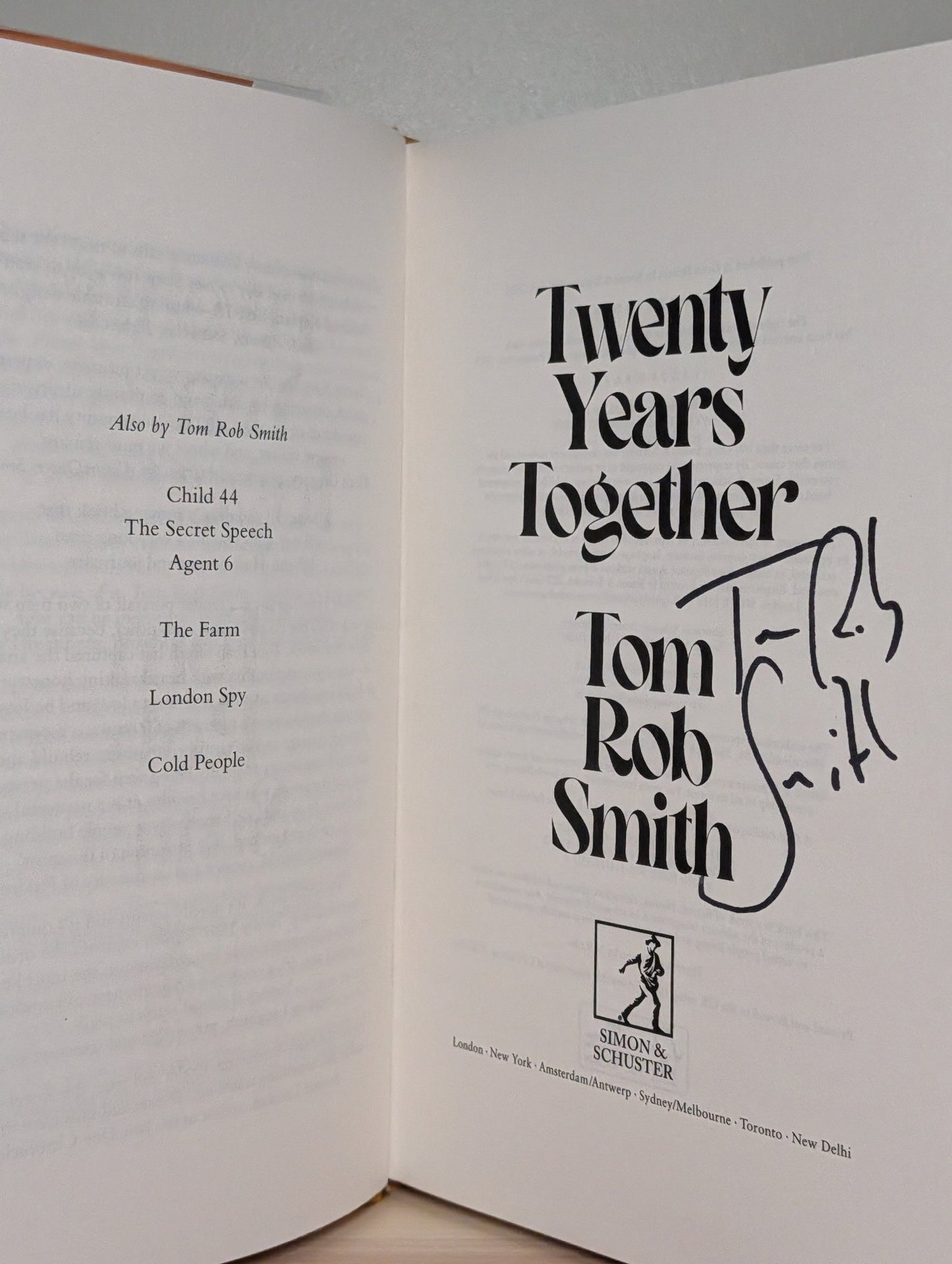 Twenty Years Together by Tom Rob Smith (Signed First Edition) - Fialta Books