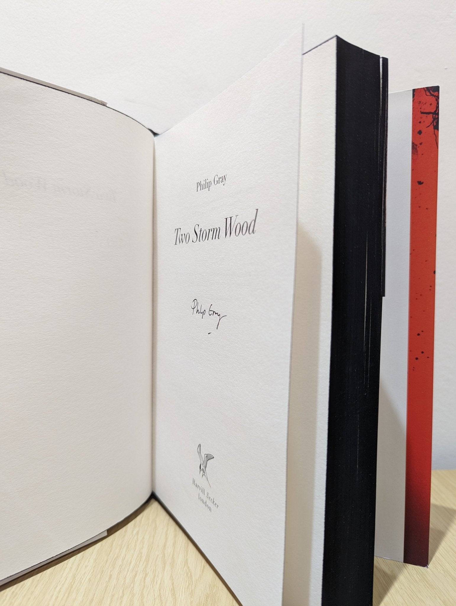Two Storm Wood by Philip Gray (Signed First Edition with sprayed edges) - Fialta Books