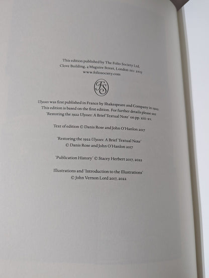 Ulysses by James Joyce (Folio Limited Edition) - Fialta Books