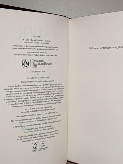 Under the Iron Sky by A.T. Emerald (Signed First Edition with sprayed edges) - Fialta Books